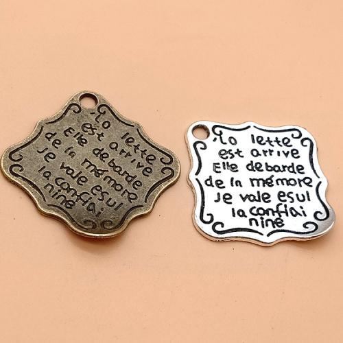 Pendentifs en alliage de zinc, Placage, DIY, plus de couleurs à choisir, 24mm, 100PC/sac, Vendu par sac