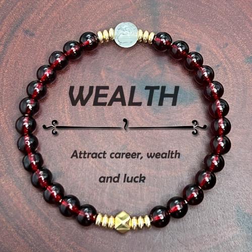 Red Agate Bracelet with Zinc Alloy handmade fashion jewelry & Unisex Length Approx 7.87 Inch Sold By PC