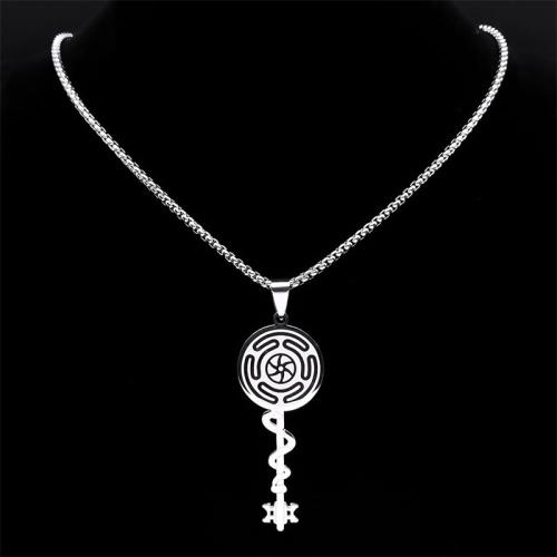 Stainless Steel Jewelry Necklace 304 Stainless Steel fashion jewelry & Unisex Length 50 cm Sold By PC