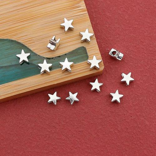 Zinc Alloy Jewelry Beads Star antique silver color plated DIY nickel lead & cadmium free Approx Sold By Bag