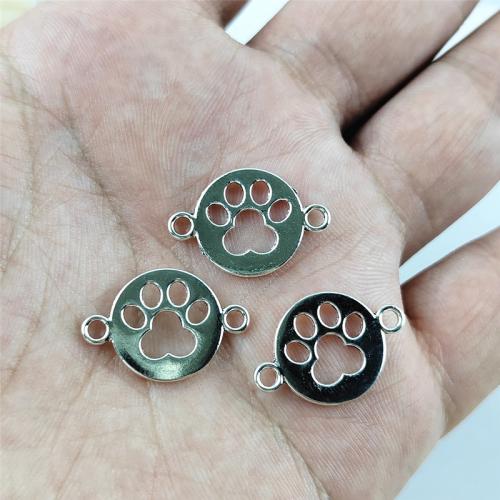 Zinc Alloy Connector Round antique silver color plated DIY & 1/1 loop nickel lead & cadmium free Sold By Bag