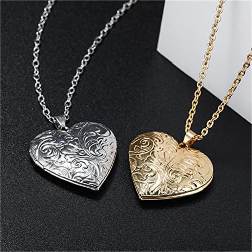 Fashion Locket Necklace 304 Stainless Steel Heart polished can open and put into something & fashion jewelry & for woman Length 65.5 cm Sold By PC