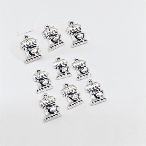 Ciondoli in lega di zinco, lega in zinco, placcato argento antico, DIY, 11x16mm, 100PC/borsa, Venduto da borsa