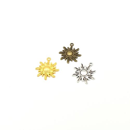 Zinc Alloy Pendants Sun plated DIY Sold By Bag