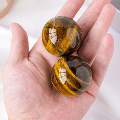 Fashion Decoration Tiger Eye Round polished Sold By PC