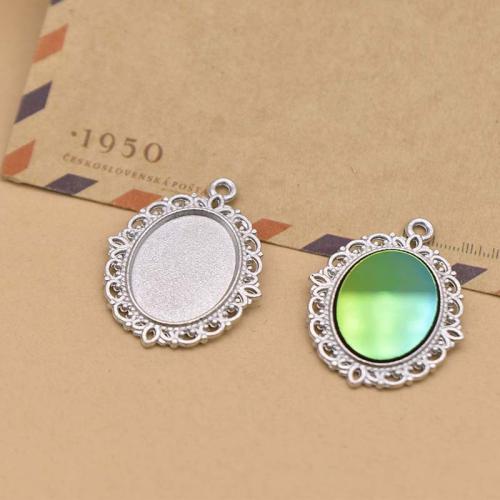 Zinc Alloy Pendant Cabochon Setting plated DIY Sold By Bag