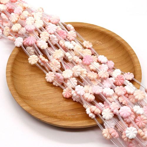 Natural Freshwater Shell Beads Flower DIY Sold By PC