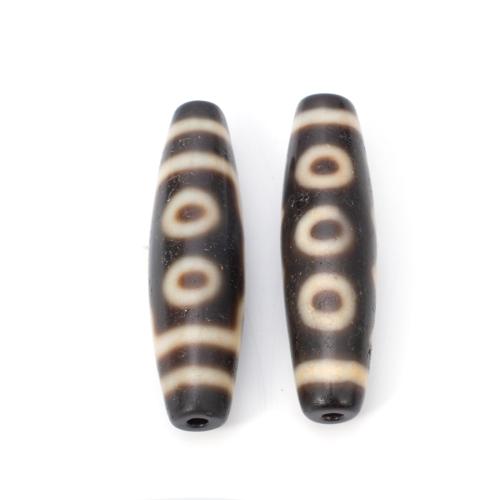 Naturlige tibetanske Agate Dzi Beads, Tibetansk agat, du kan DIY, 12x38mm, Solgt af PC