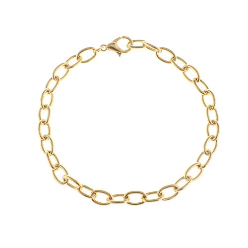 Brass Bracelet & Bangle plated Unisex golden Sold By PC