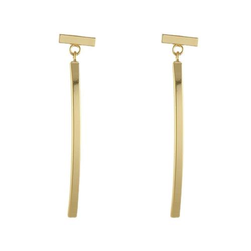 Brass Stud Earring fashion jewelry & for woman golden Sold By Pair