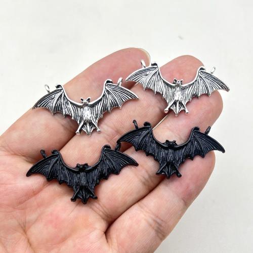 Animal Zinc Alloy Connector Bat plated DIY & 1/1 loop Sold By Bag