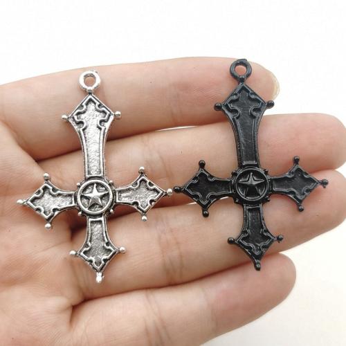 Zinc Alloy Cross Přívěsky, Zinek, Kříž, á, DIY, více barev na výběr, 53x38mm, 100PC/Bag, Prodáno By Bag