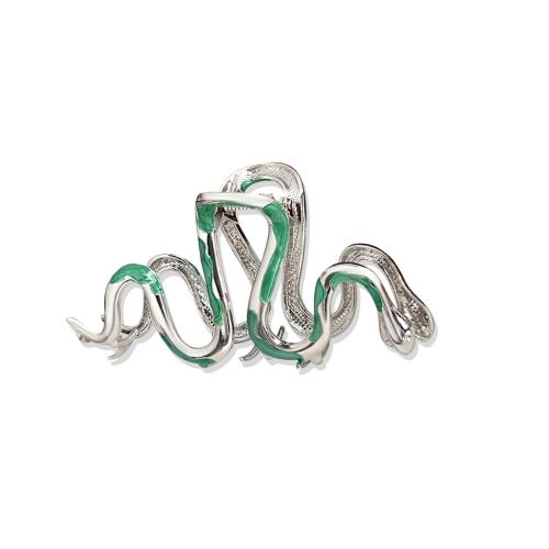 Hair Claw Clips Zinc Alloy Snake plated & for woman & enamel nickel lead & cadmium free Sold By PC