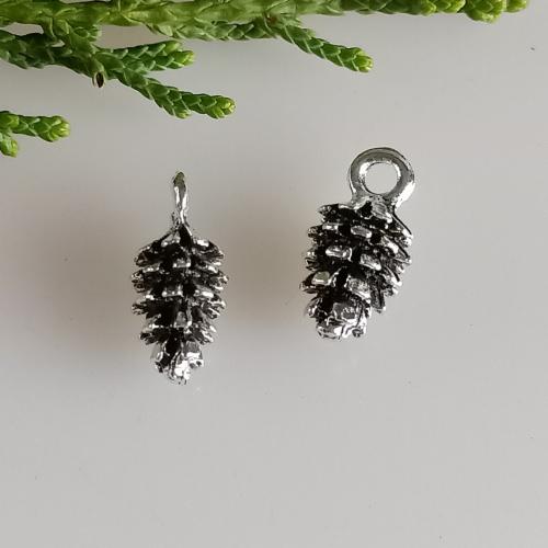 Zinc Alloy Pendants Pinecone antique silver color plated DIY nickel lead & cadmium free Approx Sold By Bag