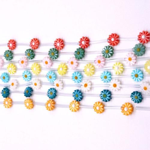 Natural Freshwater Shell Beads Flower DIY Sold By PC