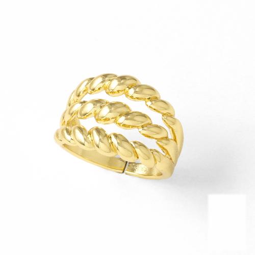 Cúbicos Circonia Micro Pave anillo de latón, metal, chapado en color dorado, Joyería & diferentes estilos para la opción & micro arcilla de zirconia cúbica, dorado, libre de níquel, plomo & cadmio, Vendido por UD