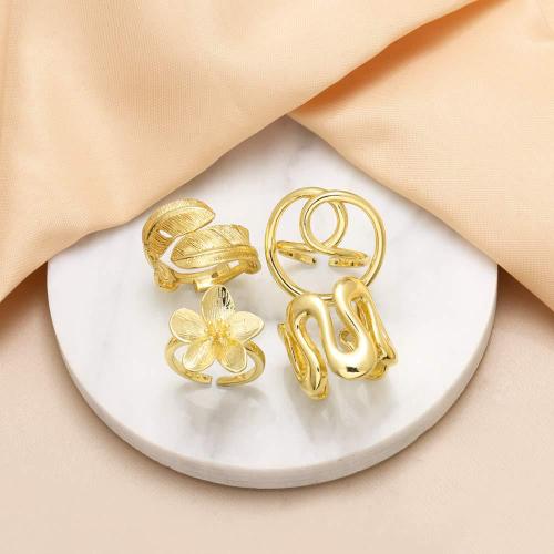 Brass Finger Ring gold color plated fashion jewelry golden nickel lead & cadmium free Sold By PC