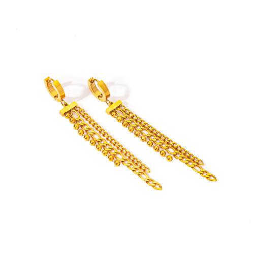 Acier inoxydable Levier Retour Earring, Acier inoxydable 304, Placage, bijoux de mode & pour femme, doré, Vendu par paire