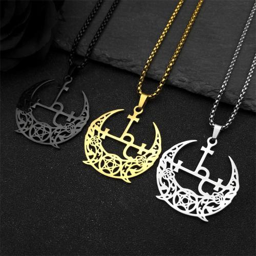 Stainless Steel Sweater Chain Necklace 304 Stainless Steel plated fashion jewelry & Unisex & hollow Length 60 cm Sold By PC