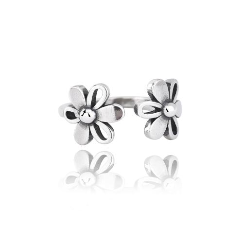 925 Sterling Silver Finger Rings petals for woman original color Sold By PC