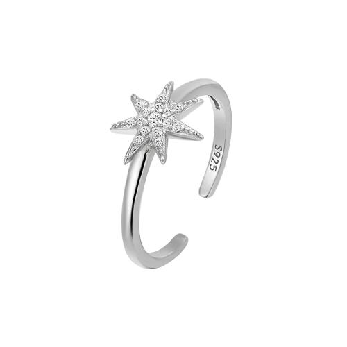 Cubic Zirconia Micro effenen Sterling Zilver Ringen, 925 Sterling Zilver, micro pave zirconia & voor vrouw, meer kleuren voor de keuze, Verkocht door PC