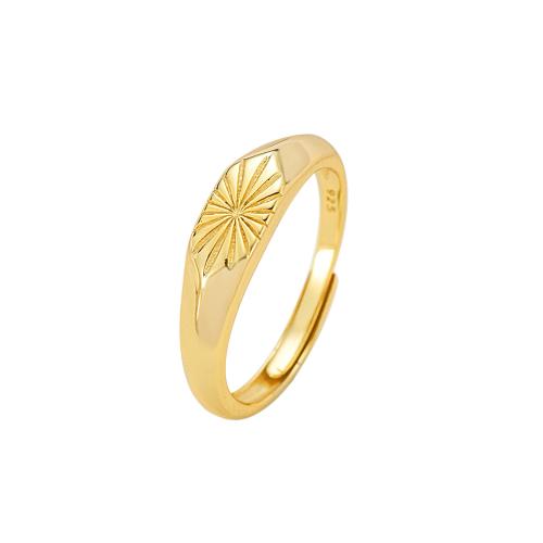 Sterling Silver Jewelry Finger Ring, 925 argento sterlina, per la donna, oro, Venduto da PC