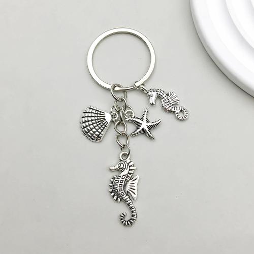 Zinc Alloy Key Clasp antique silver color plated Sold By Bag