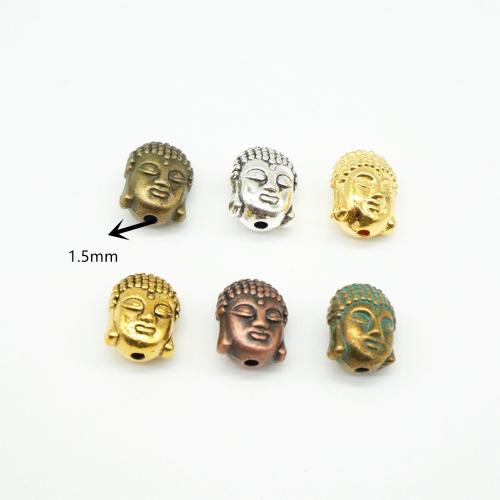 Zinc Alloy šperky Korálky, Zinek, Buddha, DIY, více barev na výběr, 11x9x8mm, 100PC/Bag, Prodáno By Bag