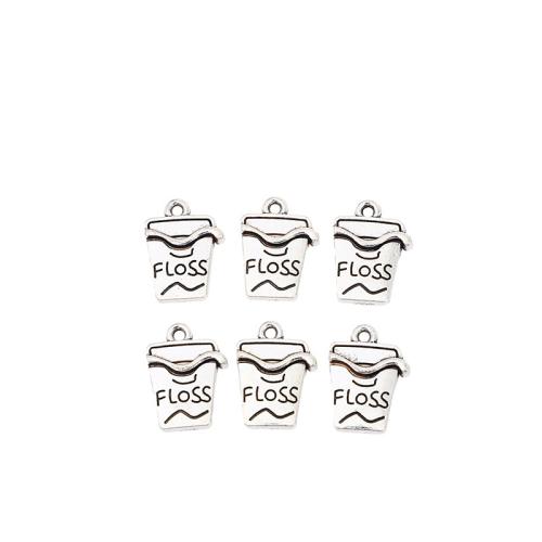 Zinc Alloy Pendants antique silver color plated DIY Sold By Bag