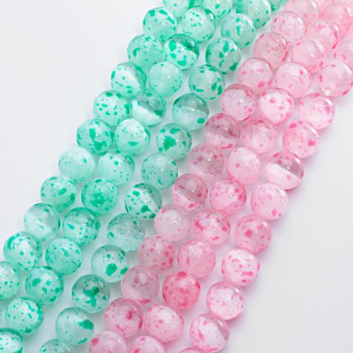 Gemstone Jewelry Beads Gypsum Stone Round DIY Approx 1mm Length Approx 15.5 Inch Sold By PC