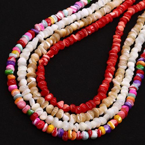 Natural Sea Shell Beads, conchiglia marina, DIY, nessuno,  about:6-7mm, Venduto per Appross. 38 cm filo