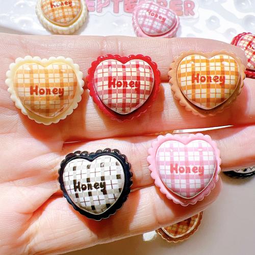 Hair Accessories DIY Findings Resin Heart epoxy gel Sold By PC