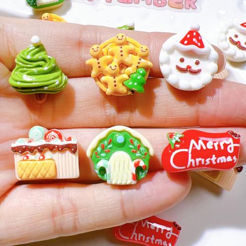 Hair Accessories DIY Findings Resin epoxy gel Christmas Design Sold By PC