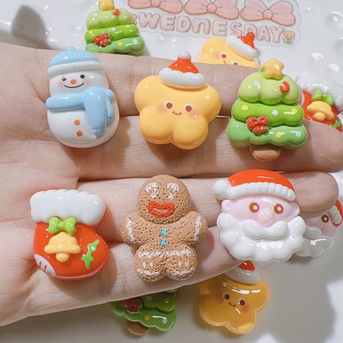 Hair Accessories DIY Findings Resin epoxy gel Christmas Design Sold By PC