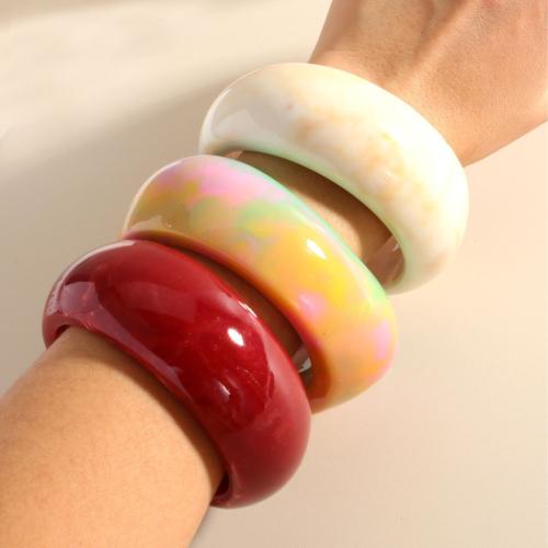 Resin armbanden, Hars, mode sieraden, meer kleuren voor de keuze, Verkocht door PC