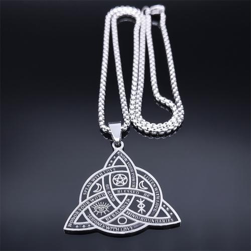 Stainless Steel Jewelry Necklace 304 Stainless Steel plated fashion jewelry & Unisex original color Length 50 cm Sold By PC