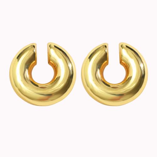 Bijoux boucles d'oreilles, plastique revêtu de cuivre, Placage, bijoux de mode & styles différents pour le choix & pour femme, plus de couleurs à choisir, Vendu par paire