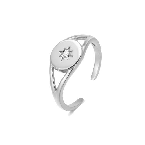 Zircon cubique Micro Pave Sterling Silver Rings, argent sterling 925, pavé de micro zircon & pour femme, plus de couleurs à choisir, Vendu par PC