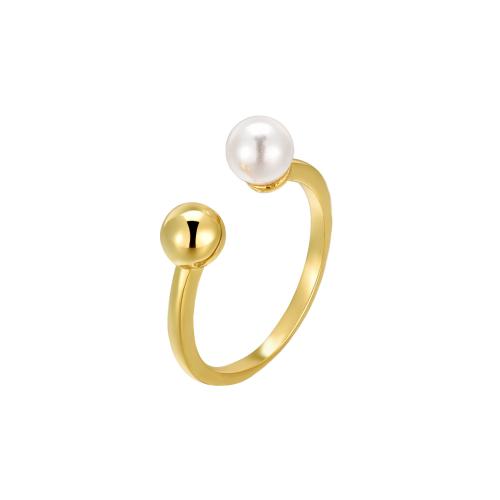 Sterling Silver Jewelry Finger Ring, 925 argento sterlina, with Shell Pearl, per la donna, nessuno, Venduto da PC