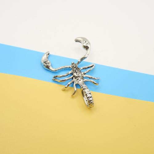 Sinc Alloy Pendants Ainmhithe, Scorpion, dath airgid antique plátáilte, DIY, 46x34x3.50mm, 100ríomhairí pearsanta/Mála, Díolta De réir Mála