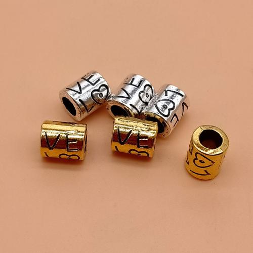 Zinc Alloy Jewelry Beads Round plated DIY Sold By Bag