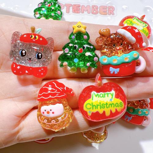 Mobile Phone DIY Decoration Resin epoxy gel Christmas Design Sold By PC