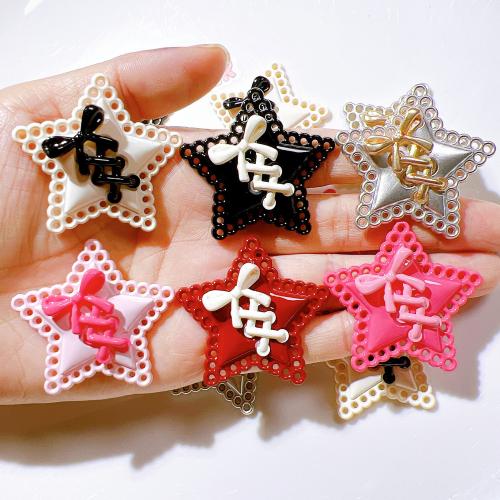 Hair Accessories DIY Findings Resin Star epoxy gel Sold By PC