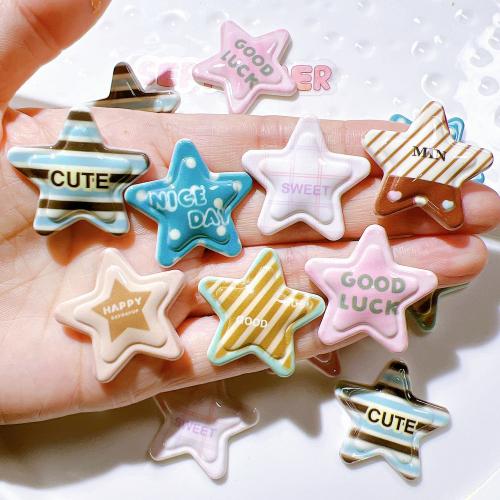 Hair Accessories DIY Findings Resin Star epoxy gel Sold By PC