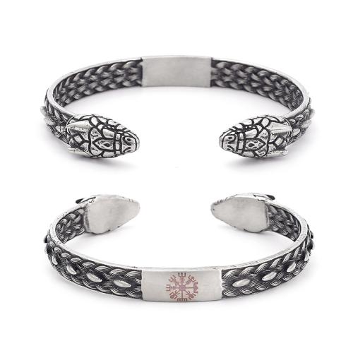 304 rozsdamentes acél Cuff Bangle, divat ékszerek & az ember, az eredeti szín, Által értékesített PC