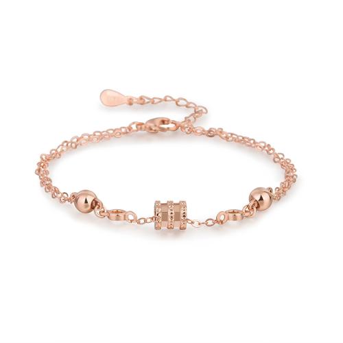 Messing Armbanden, met 3.5CM extender keten, plated, voor vrouw, meer kleuren voor de keuze, Lengte Ca 16.5 cm, Verkocht door PC