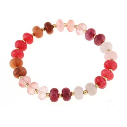 Pulseras de piedras preciosas, hecho a mano, Joyería & diferentes estilos para la opción & para mujer, más colores para la opción, longitud aproximado 18 cm, Vendido por UD