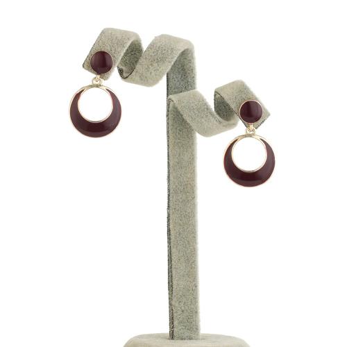 Lo zinco in lega Stud Earring, lega in zinco, per la donna & smalto, nessuno, Venduto da coppia