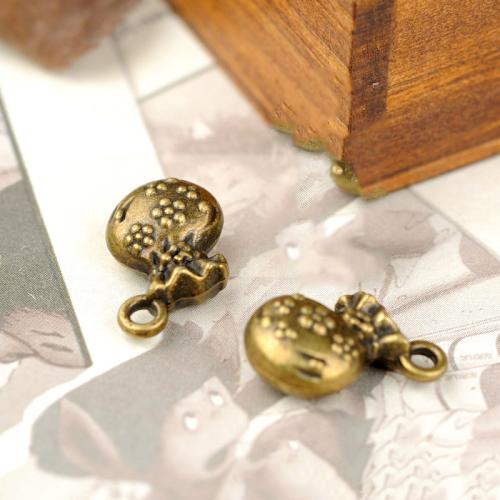 Zinc Alloy Pendants Money Bag antique bronze color plated DIY Sold By Bag