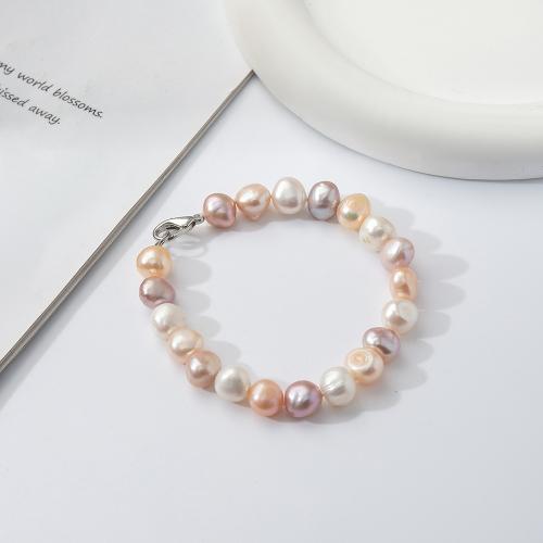 Freshwater Kulturperler Pearl Bracelet, Ferskvandsperle, for kvinde, Længde 18.5 cm, Solgt af PC